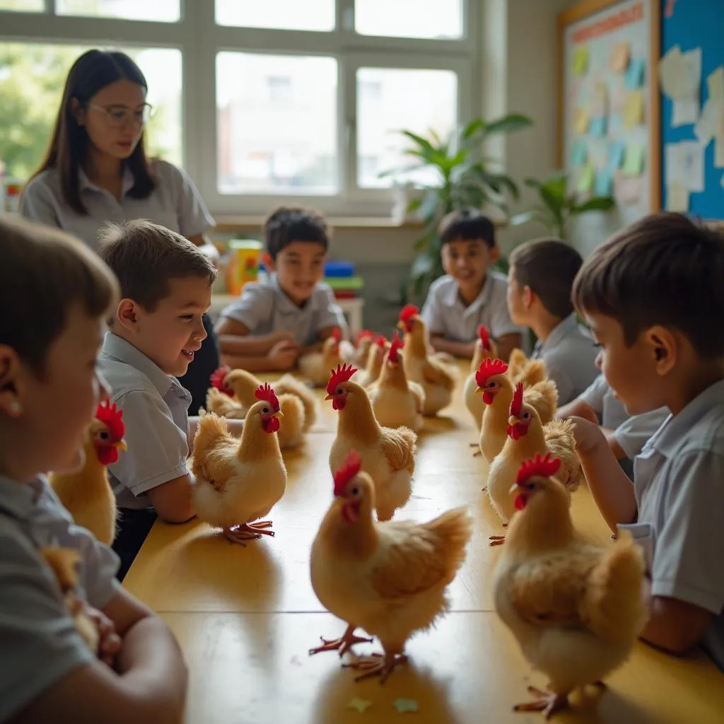 Chicken Road v škole